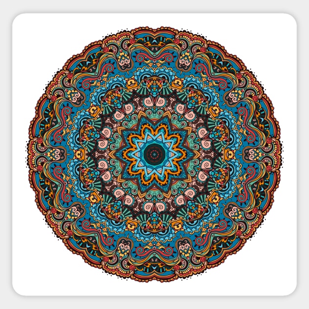 Trippy Mandala Sticker by alexrow